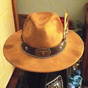 Custom Distressed Fedora